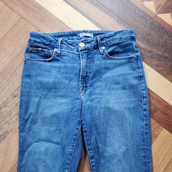 Good American Medium Wash Straight Leg Jeans Size 2/26 - Picture 7 of 16